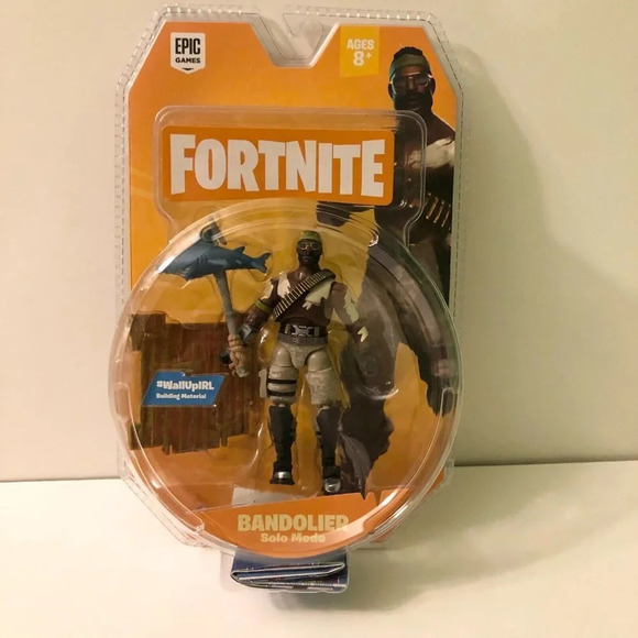 2018 Fortnite Bandolier Solo Mode  Action Figure Epic Games Damaged Box - Picture 1 of 16